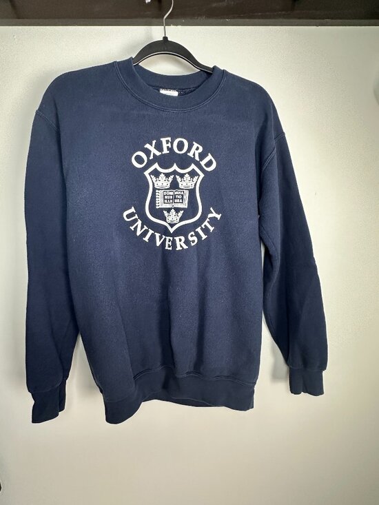 GILDAN Tops - OXFORD UNIVERSITY NAVY BLUE SWEATSHIRT SIZE SMALL